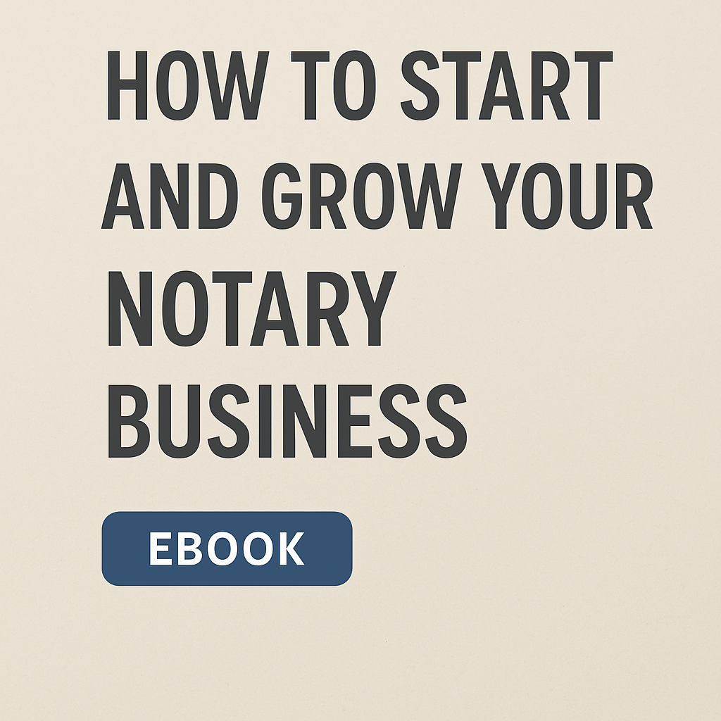How To Start And Grow Your Notary Business The Notary Resource Room